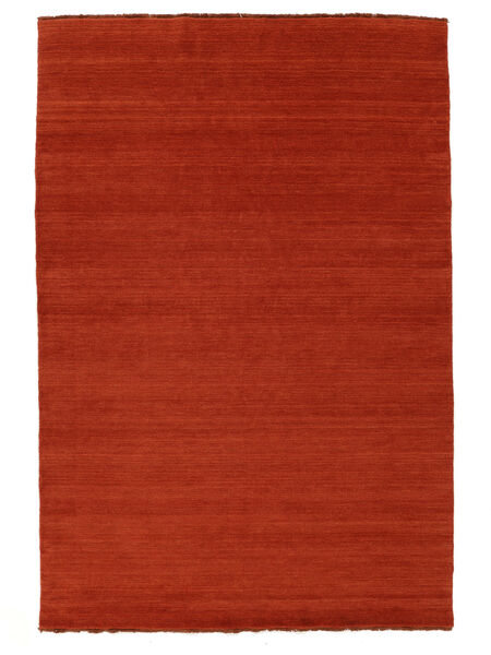  Handloom Fringes - Ruoste/Punainen Matto 160X230 Moderni Tummanpunainen/Valkoinen/Creme (Villa, Intia)