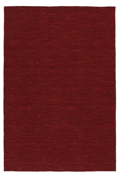  Kelim Loom - Tummanpunainen Matto 120X180 Moderni Käsinkudottu Tummanpunainen (Villa, Intia)