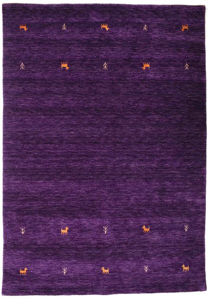  Gabbeh Loom Two Lines - Violetti Matto 160X230 Moderni Tummanvioletti (Villa, Intia)