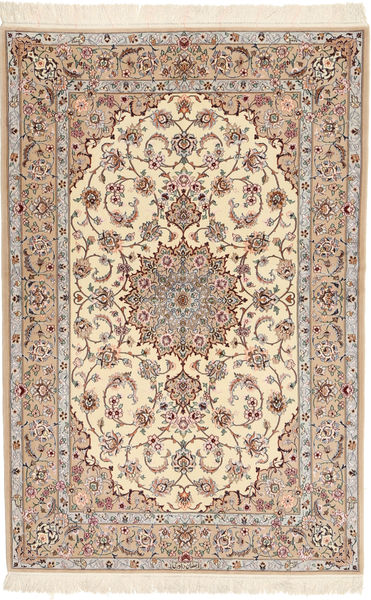  Persialainen Isfahan Silkkiloimi Davudi Matot 130X202 Beige/Ruskea 