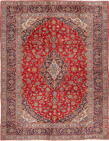 Keshan Matto 290X390 Itämainen Käsinsolmittu Tummanpunainen/Ruoste Isot (Villa, Persia/Iran)