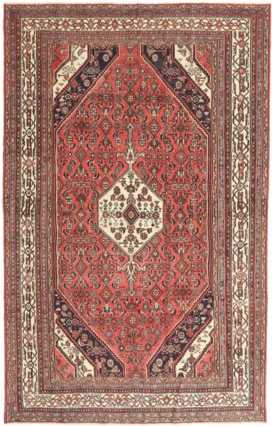  Hamadan Patina Matto 193X305 Itämainen Käsinsolmittu Tummanpunainen/Ruskea (Villa, Persia/Iran)