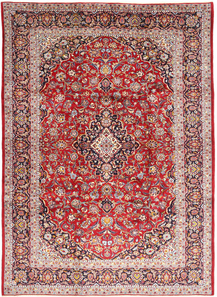  Keshan Matto 245X336 Itämainen Käsinsolmittu Tummanharmaa/Vaaleanpunainen (Villa, Persia/Iran)