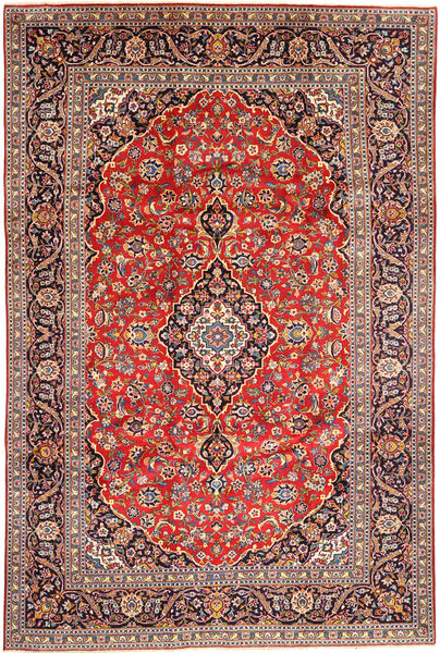  Keshan Matto 240X356 Itämainen Käsinsolmittu Tummanpunainen/Ruoste (Villa, Persia/Iran)