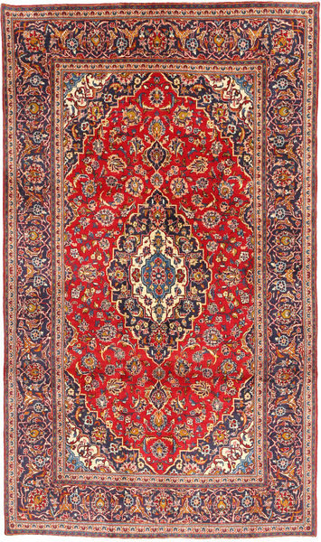  Keshan Matto 190X324 Itämainen Käsinsolmittu Tummanpunainen/Ruoste (Villa, Persia/Iran)