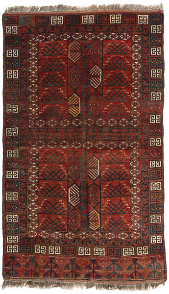  Afghan Khal Mohammadi Matto 129X214 Itämainen Käsinsolmittu Tummanpunainen/Tummanruskea (Villa, Afganistan)