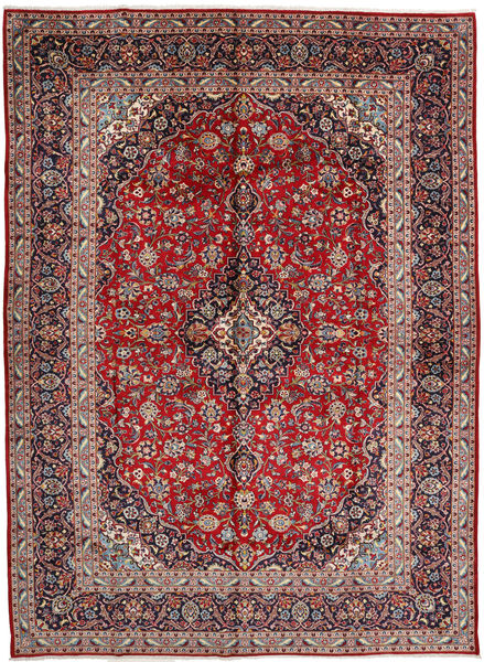  Keshan Matto 298X404 Itämainen Käsinsolmittu Tummanruskea/Tummanpunainen Isot (Villa, Persia/Iran)