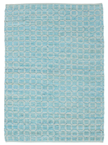  Elna - Bright_Blue Matto 170X240 Moderni Käsinkudottu Vaaleansininen/Siniturkoosi (Puuvilla, Intia)