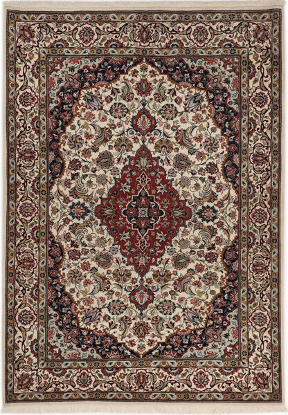  Ilam Sherkat Farsh Silkki Matto 100X145 Itämainen Käsinsolmittu Tummanruskea/Vaaleanharmaa ( Persia/Iran)