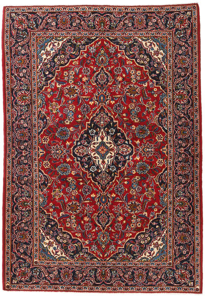  Matto Keshan Fine Matot 140X203 Punainen/Tummanpunainen (Villa, Persia/Iran)