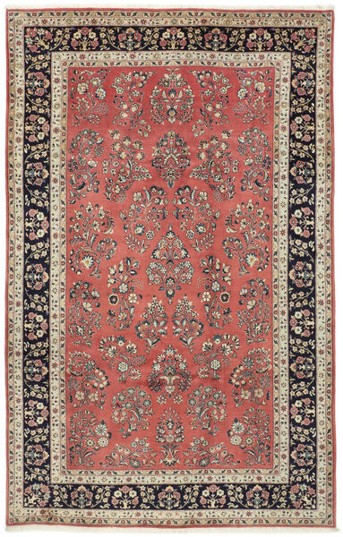  Sarough Matto 205X320 Itämainen Käsinsolmittu Tummanpunainen/Musta (Villa, Persia/Iran)