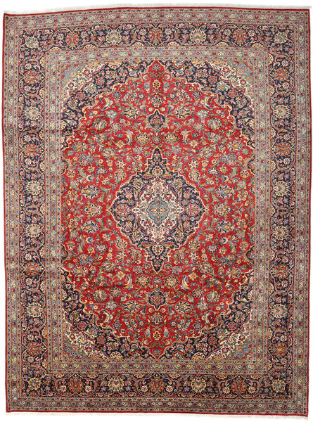  Keshan Matto 300X394 Itämainen Käsinsolmittu Tummanpunainen/Tummansininen Isot (Villa, Persia/Iran)