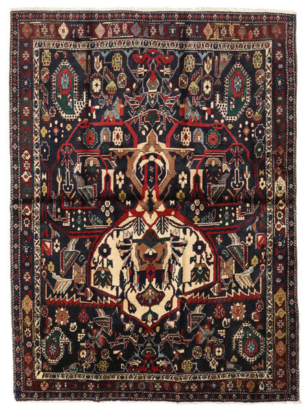  Afshar Shahre Babak Matto 136X185 Itämainen Käsinsolmittu Tummanpunainen/Vaaleanruskea (Villa, Persia/Iran)