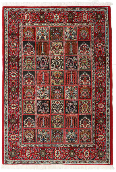  Ghom Kork/Silkki Matto 110X157 Itämainen Käsinsolmittu Tummanruskea/Tummanpunainen (Villa/Silkki, Persia/Iran)