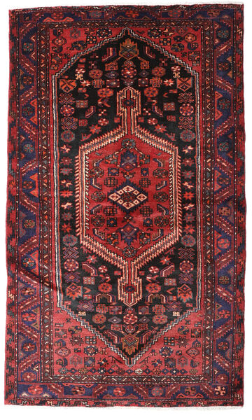  Hamadan Matto 132X224 Itämainen Käsinsolmittu Tummanpunainen/Tummanruskea (Villa, Persia/Iran)