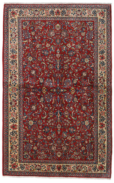  Sarough Sherkat Farsh Matto 135X212 Itämainen Käsinsolmittu Tummanpunainen/Tummanharmaa (Villa, Persia/Iran)