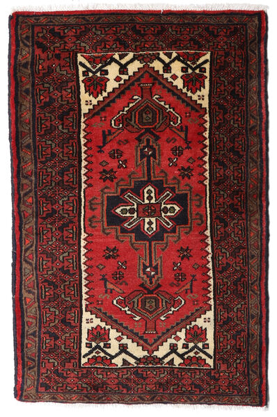  Hamadan Matto 72X122 Itämainen Käsinsolmittu Tummanpunainen/Tummanruskea (Villa, Persia/Iran)