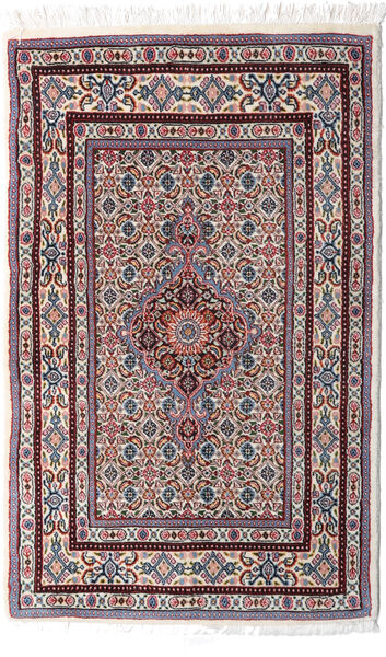  Moud Matto 75X120 Itämainen Käsinsolmittu Vaaleanharmaa/Tummanruskea ( Persia/Iran)