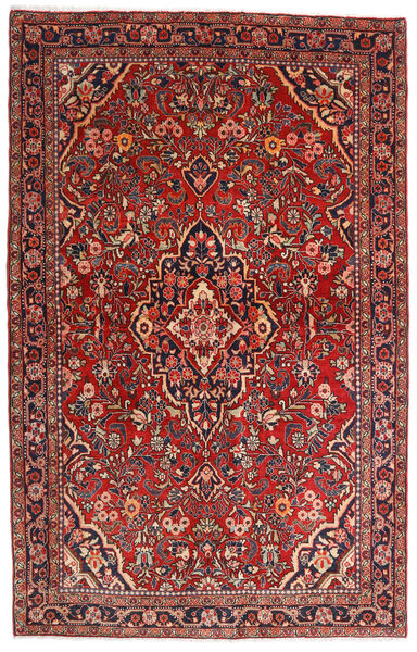  Sarough Sherkat Farsh Matto 132X208 Itämainen Käsinsolmittu Tummanpunainen/Tummanruskea (Villa, Persia/Iran)