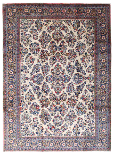  Sarough Sherkat Farsh Matto 234X324 Itämainen Käsinsolmittu Musta/Tummanpunainen (Villa, Persia/Iran)