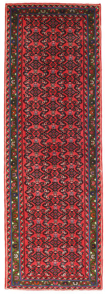  Hosseinabad Matto 71X208 Itämainen Käsinsolmittu Käytävämatto Punainen/Musta (Villa, Persia/Iran)