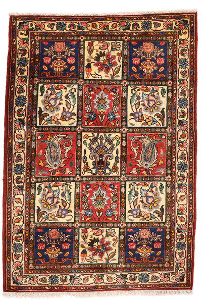  Bakhtiar Collectible Matto 110X158 Itämainen Käsinsolmittu Tummanruskea/Tummanpunainen (Villa, Persia/Iran)