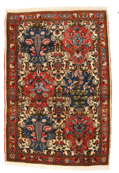  Bakhtiar Collectible Matto 112X169 Itämainen Käsinsolmittu Tummanruskea/Tummanpunainen (Villa, Persia/Iran)