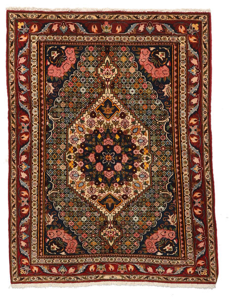  Bakhtiar Collectible Matto 105X138 Itämainen Käsinsolmittu Tummanpunainen/Tummanruskea (Villa, Persia/Iran)