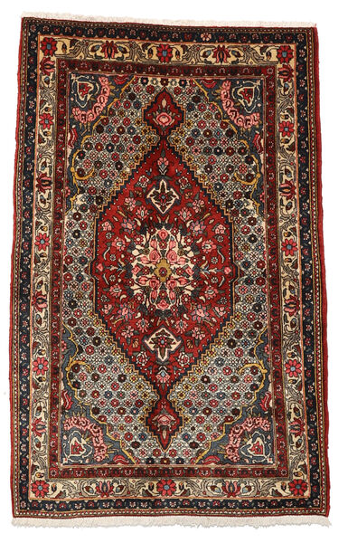  Bakhtiar Collectible Matto 100X158 Itämainen Käsinsolmittu Tummanruskea/Tummanpunainen (Villa, Persia/Iran)