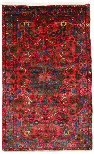  Nahavand Old Matto 158X250 Itämainen Käsinsolmittu Tummanpunainen/Musta (Villa, Persia/Iran)