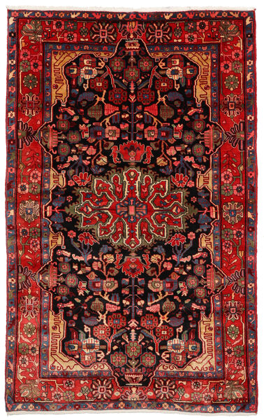  Nahavand Old Matto 157X250 Itämainen Käsinsolmittu Tummanpunainen/Tummanruskea (Villa, Persia/Iran)