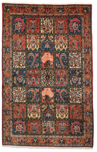  Bakhtiar Collectible Matto 160X253 Itämainen Käsinsolmittu Musta/Tummanruskea (Villa, Persia/Iran)