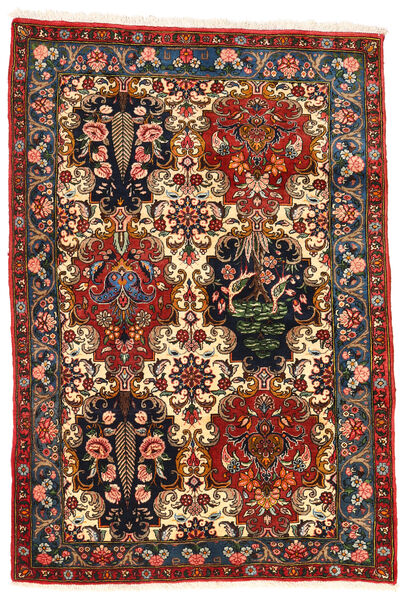  Bakhtiar Collectible Matto 110X160 Itämainen Käsinsolmittu Tummanruskea/Tummanpunainen (Villa, Persia/Iran)