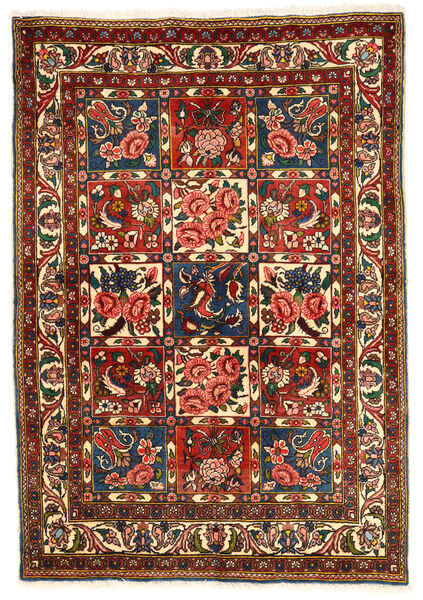  Bakhtiar Collectible Matto 103X148 Itämainen Käsinsolmittu Tummanpunainen/Tummanruskea (Villa, Persia/Iran)