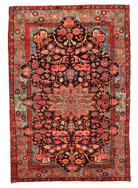  Nahavand Old Matto 158X230 Itämainen Käsinsolmittu Tummanpunainen/Ruoste (Villa, Persia/Iran)