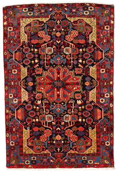  Nahavand Old Matto 162X240 Itämainen Käsinsolmittu Tummanpunainen/Punainen (Villa, Persia/Iran)