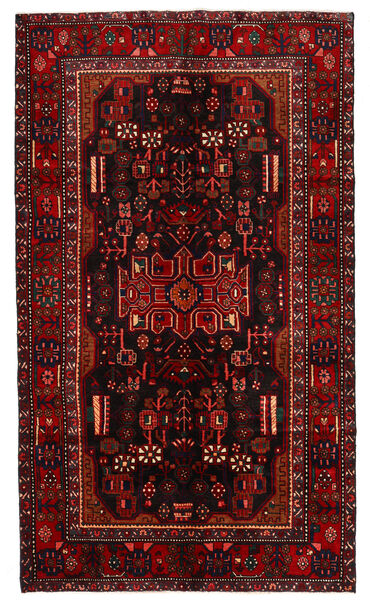  Nahavand Matto 164X283 Itämainen Käsinsolmittu Tummanruskea/Tummanpunainen (Villa, Persia/Iran)