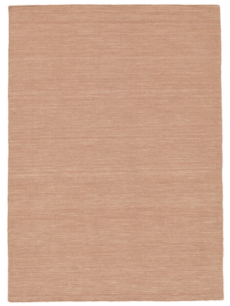  160X230 Yksivärinen Kelim Loom Matot - Terrakotta 