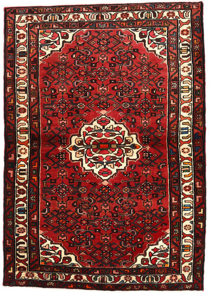 Matto Hosseinabad Matot 113X159 Ruskea/Punainen (Villa, Persia/Iran)