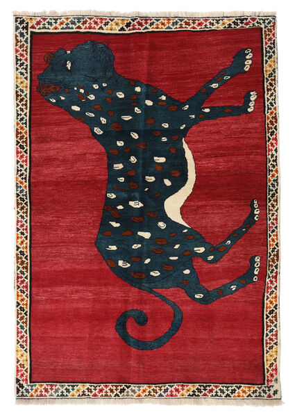  Ghashghai Matto 142X203 Itämainen Käsinsolmittu Punainen/Tummansininen (Villa, Persia/Iran)