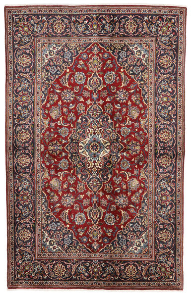  Keshan Matto 134X210 Itämainen Käsinsolmittu Tummanpunainen/Tummanruskea (Villa, Persia/Iran)