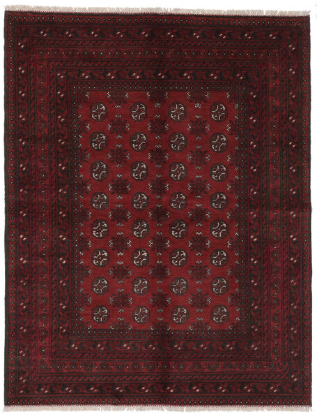  Afghan Matto 146X186 Itämainen Käsinsolmittu Musta (Villa, Afganistan)
