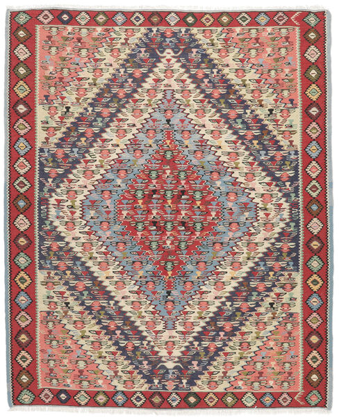  Kelim Senneh Matto 124X150 Itämainen Käsinkudottu Tummanruskea/Tummanharmaa (Villa, Persia/Iran)