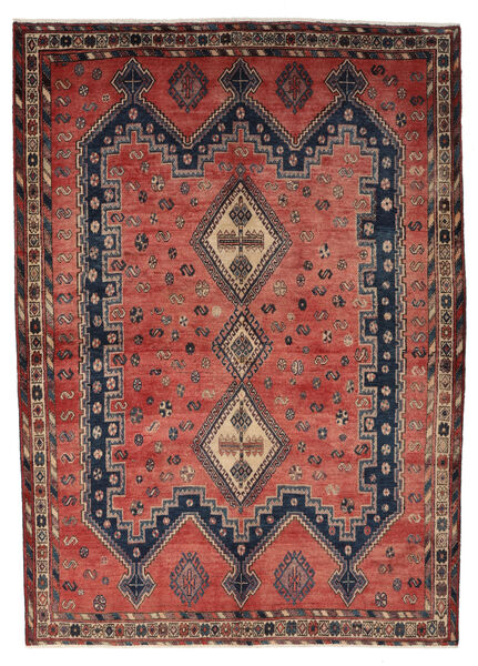 Afshar Matto 161X222 Itämainen Käsinsolmittu Tummanruskea/Tummanpunainen (Villa, Persia/Iran)