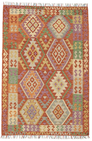  Kelim Afghan Old Style Matto 122X181 Itämainen Käsinkudottu Tummanruskea/Ruskea (Villa, Afganistan)