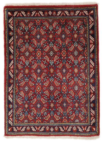  Mahal Matto 67X92 Itämainen Käsinsolmittu Musta/Tummanpunainen (Villa, Persia/Iran)