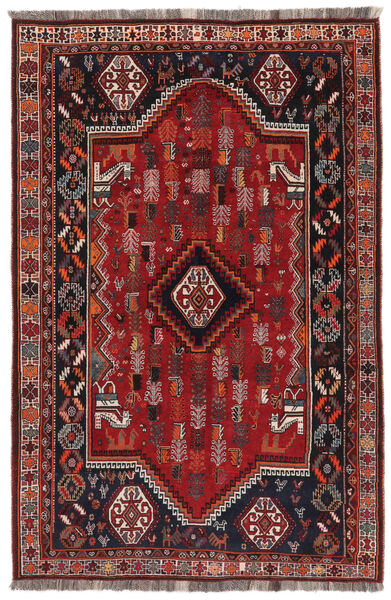  Persialainen Ghashghai Matot Matto 173X262 Musta/Tummanpunainen (Villa, Persia/Iran)
