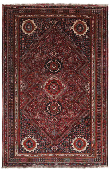  Itämainen Ghashghai Matot Matto 214X322 Musta/Tummanpunainen (Villa, Persia/Iran)