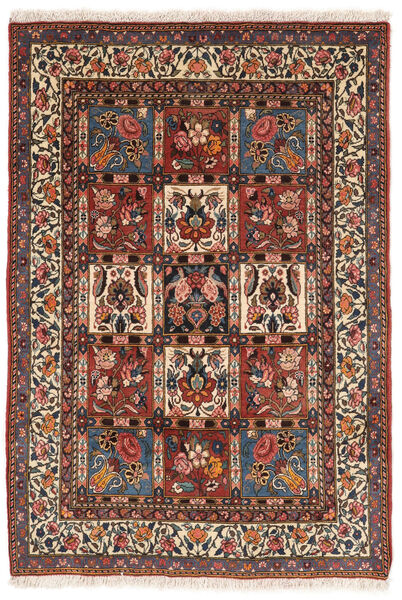  Persialainen Bakhtiar Collectible Matot Matto 102X145 Tummanpunainen/Musta (Villa, Persia/Iran)