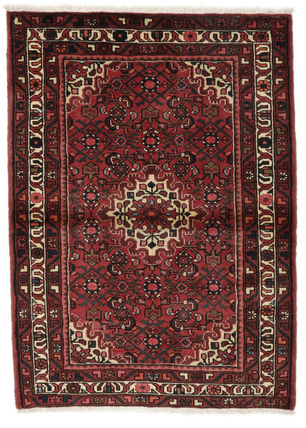  Itämainen Hosseinabad Matot Matto 105X150 Musta/Tummanpunainen (Villa, Persia/Iran)